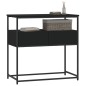 vidaXL Mesa consola madera de ingeniería negra 75x40x75 cm vidaXL Mesa consola madera de ingeniería negra 75x40x75 cm