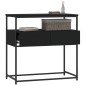 vidaXL Mesa consola madera de ingeniería negra 75x40x75 cm vidaXL Mesa consola madera de ingeniería negra 75x40x75 cm
