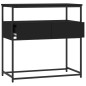 vidaXL Mesa consola madera de ingeniería negra 75x40x75 cm vidaXL Mesa consola madera de ingeniería negra 75x40x75 cm