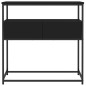 vidaXL Mesa consola madera de ingeniería negra 75x40x75 cm vidaXL Mesa consola madera de ingeniería negra 75x40x75 cm