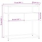 vidaXL Mesa consola madera de ingeniería negra 75x40x75 cm vidaXL Mesa consola madera de ingeniería negra 75x40x75 cm