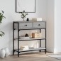 vidaXL Mesa consola madera de ingeniería gris Sonoma 72,5x25x75 cm vidaXL Mesa consola madera de ingeniería gris Sonoma 72,5x25x75 cm