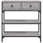 vidaXL Mesa consola madera de ingeniería gris Sonoma 72,5x25x75 cm vidaXL Mesa consola madera de ingeniería gris Sonoma 72,5x25x75 cm