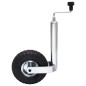 vidaXL Rueda de remolque 48 mm con 2 tubos de soporte y 3 abrazaderas
