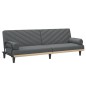 vidaXL Sofá cama con reposabrazos tela gris oscuro vidaXL Sofá cama con reposabrazos tela gris oscuro