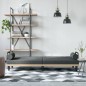 vidaXL Sofá cama con reposabrazos tela gris oscuro vidaXL Sofá cama con reposabrazos tela gris oscuro
