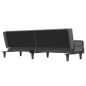 vidaXL Sofá cama con reposabrazos tela gris oscuro vidaXL Sofá cama con reposabrazos tela gris oscuro
