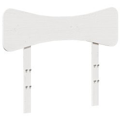 vidaXL Cabecero de cama madera maciza de pino blanco 90 cm