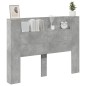 vidaXL Cabecero de cama con luz LED gris hormigón 140x16,5x103,5 cm vidaXL Cabecero de cama con luz LED gris hormigón 140x16,5x103,5 cm