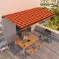 vidaXL Toldo automático retráctil naranja y marrón 600x350 cm vidaXL Toldo automático retráctil naranja y marrón 600x350 cm