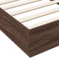 vidaXL Estructura de cama madera de ingeniería marrón roble 90x190 cm vidaXL Estructura de cama madera de ingeniería marrón roble 90x190 cm