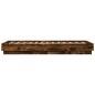 vidaXL Estructura de cama madera de ingeniería roble ahumado 90x190 cm vidaXL Estructura de cama madera de ingeniería roble ahumado 90x190 cm