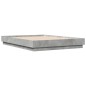 vidaXL Estructura de cama madera de ingeniería gris hormigón 135x190cm vidaXL Estructura de cama madera de ingeniería gris hormigón 135x190cm