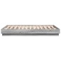 vidaXL Estructura de cama madera de ingeniería gris Sonoma 135x190 cm