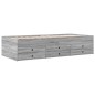 vidaXL Tumbona con cajones madera ingeniería gris Sonoma 75x190 cm vidaXL Tumbona con cajones madera ingeniería gris Sonoma 75x190 cm