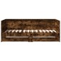 vidaXL Tumbona con cajones madera ingeniería roble ahumado 75x190 cm vidaXL Tumbona con cajones madera ingeniería roble ahumado 75x190 cm