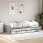 vidaXL Tumbona con cajones madera ingeniería gris hormigón 75x190 cm vidaXL Tumbona con cajones madera ingeniería gris hormigón 75x190 cm
