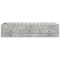 vidaXL Tumbona con cajones madera ingeniería gris hormigón 75x190 cm vidaXL Tumbona con cajones madera ingeniería gris hormigón 75x190 cm