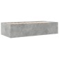 vidaXL Tumbona con cajones madera ingeniería gris hormigón 75x190 cm vidaXL Tumbona con cajones madera ingeniería gris hormigón 75x190 cm