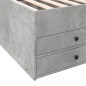 vidaXL Tumbona con cajones madera ingeniería gris hormigón 75x190 cm vidaXL Tumbona con cajones madera ingeniería gris hormigón 75x190 cm