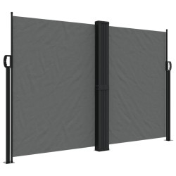 vidaXL Toldo lateral retráctil gris antracita 160x1000 cm
