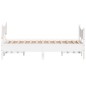 vidaXL Estructura de cama con cabecero madera pino blanco 120x200 cm vidaXL Estructura de cama con cabecero madera pino blanco 120x200 cm