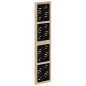 vidaXL Biombo separador 3 paneles madera maciza Paulownia marrón negro vidaXL Biombo separador 3 paneles madera maciza Paulownia marrón negro