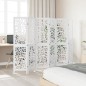 vidaXL Biombo separador de 6 paneles madera maciza Paulownia blanco vidaXL Biombo separador de 6 paneles madera maciza Paulownia blanco
