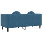 vidaXL Sofá con cojines 2 plazas terciopelo azul vidaXL Sofá con cojines 2 plazas terciopelo azul