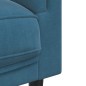 vidaXL Sofá con cojines 2 plazas terciopelo azul vidaXL Sofá con cojines 2 plazas terciopelo azul