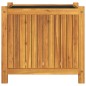 vidaXL Jardinera con forro madera maciza de acacia 54x31x50 cm vidaXL Jardinera con forro madera maciza de acacia 54x31x50 cm