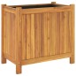 vidaXL Jardinera con forro madera maciza de acacia 54x31x50 cm vidaXL Jardinera con forro madera maciza de acacia 54x31x50 cm