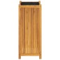 vidaXL Jardinera con forro madera maciza de acacia 42x42x100 cm