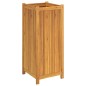 vidaXL Jardinera con forro madera maciza de acacia 42x42x100 cm