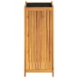 vidaXL Jardinera con forro madera maciza de acacia 42x42x100 cm