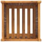 vidaXL Jardinera con forro madera maciza de acacia 42x42x100 cm
