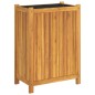 vidaXL Jardinera con forro madera maciza de acacia 54x31x75 cm vidaXL Jardinera con forro madera maciza de acacia 54x31x75 cm