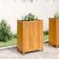 vidaXL Jardinera con forro madera maciza de acacia 54x31x75 cm vidaXL Jardinera con forro madera maciza de acacia 54x31x75 cm