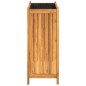 vidaXL Jardinera con forro madera maciza de acacia 54x31x75 cm vidaXL Jardinera con forro madera maciza de acacia 54x31x75 cm