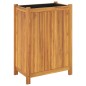 vidaXL Jardinera con forro madera maciza de acacia 54x31x75 cm vidaXL Jardinera con forro madera maciza de acacia 54x31x75 cm