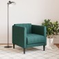 vidaXL Sillón de tela verde oscuro vidaXL Sillón de tela verde oscuro