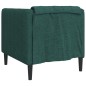 vidaXL Sillón de tela verde oscuro vidaXL Sillón de tela verde oscuro