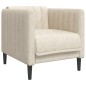 vidaXL Sillón de tela color crema vidaXL Sillón de tela color crema
