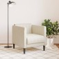 vidaXL Sillón de tela color crema vidaXL Sillón de tela color crema