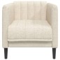 vidaXL Sillón de tela color crema vidaXL Sillón de tela color crema