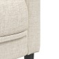 vidaXL Sillón de tela color crema vidaXL Sillón de tela color crema