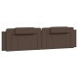 vidaXL Cama con colchón cuero sintético marrón 200x200 cm vidaXL Cama con colchón cuero sintético marrón 200x200 cm