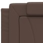 vidaXL Cama con colchón cuero sintético marrón 200x200 cm vidaXL Cama con colchón cuero sintético marrón 200x200 cm