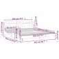 vidaXL Cama con colchón cuero sintético marrón 200x200 cm vidaXL Cama con colchón cuero sintético marrón 200x200 cm
