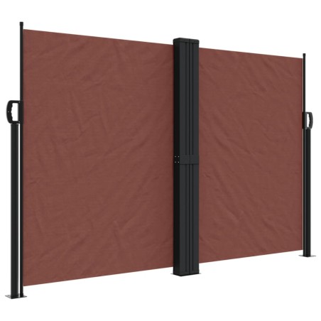vidaXL Toldo lateral retráctil marrón 160x600 cm